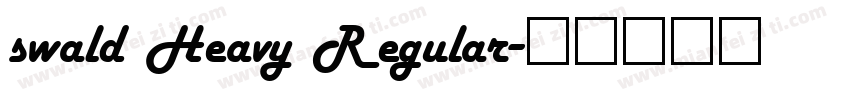 swald Heavy Regular字体转换